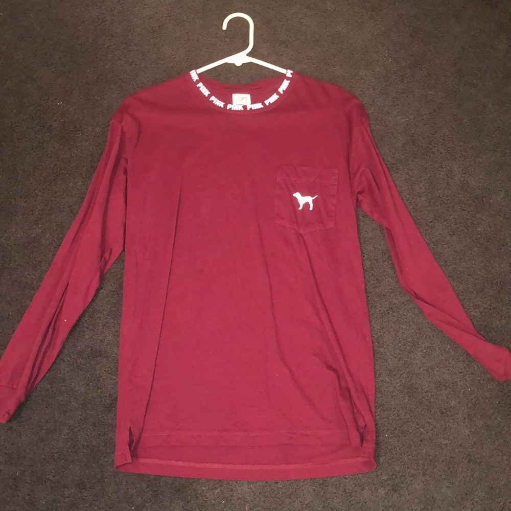 PINK maroon long sleeve